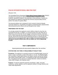 Police Officer Physical Abilities Test (POPAT)