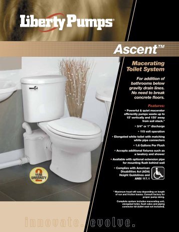 Macerating Toilet System - Liberty Pumps