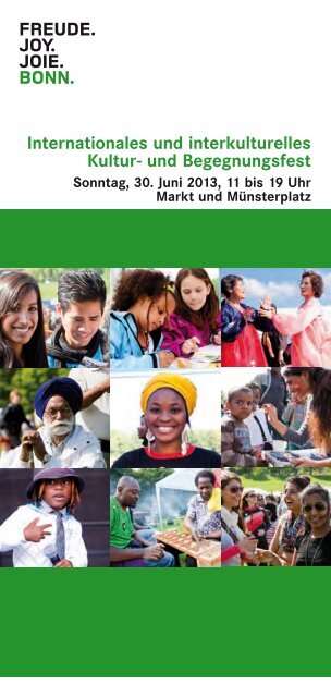 Flyer zum Kultur- und Begegnungsfest 2013 - Integration in Bonn