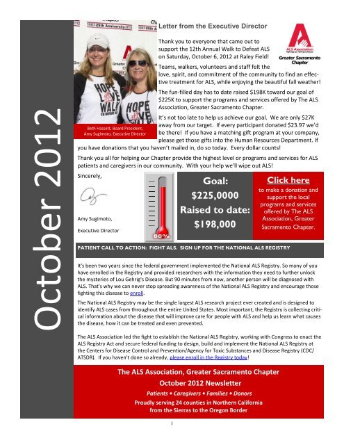 October 2012 - The ALS Association Greater Sacramento