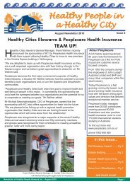 August 2010 - Healthy Cities Illawarra