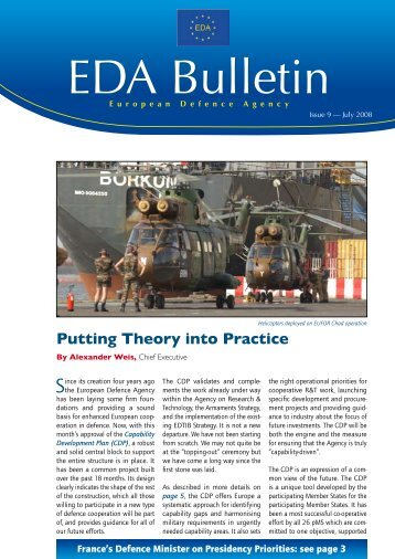 EDA Bulletin 09 - European Defence Agency - Europa