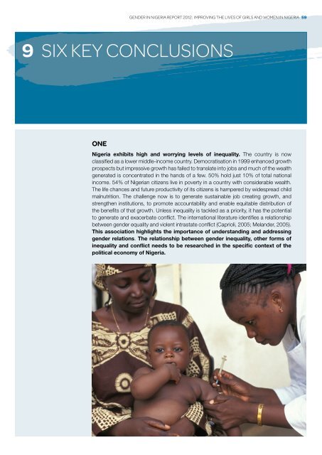 Gender in niGeria report 2012 - Economic Commission for Africa