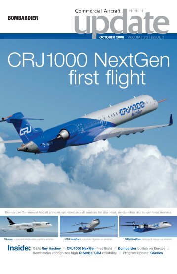 CRJ1000 NextGen first flight - Bombardier