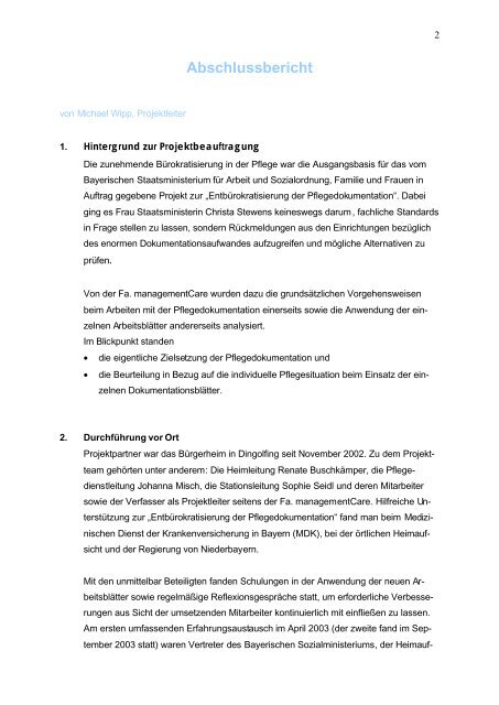 Abschlussbericht - Bayern