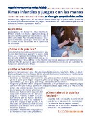 Rimas infantiles y juegos con las manos - Center for Early literacy ...