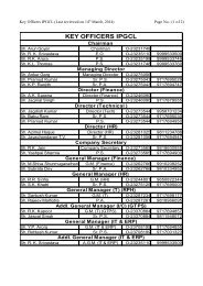 KEY OFFICERS IPGCL