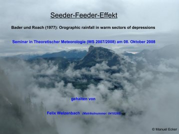 Seeder-Feeder-Effekt - Wetteran