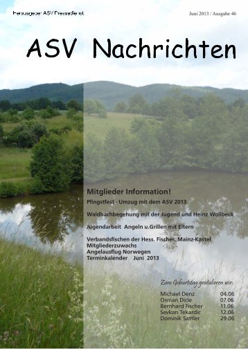 Mitglieder Information! - ASV "Petri Heil" 1977 eV Rimbach