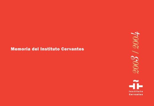 Memoria completa (PDF) - Instituto Cervantes