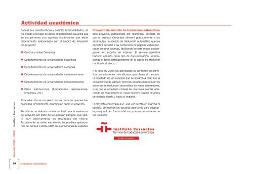 Memoria completa (PDF) - Instituto Cervantes