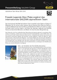 Freeski-Legende Glen Plake ergänzt das internationale SALEWA ...