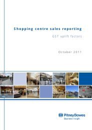 GST Uplift Factors Report - Shopping Centre Council of Australia