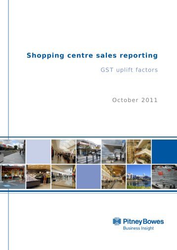 GST Uplift Factors Report - Shopping Centre Council of Australia