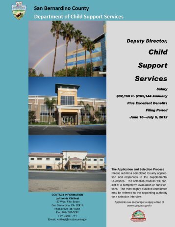 Deputy Director, Child Support Services - San Bernardino County