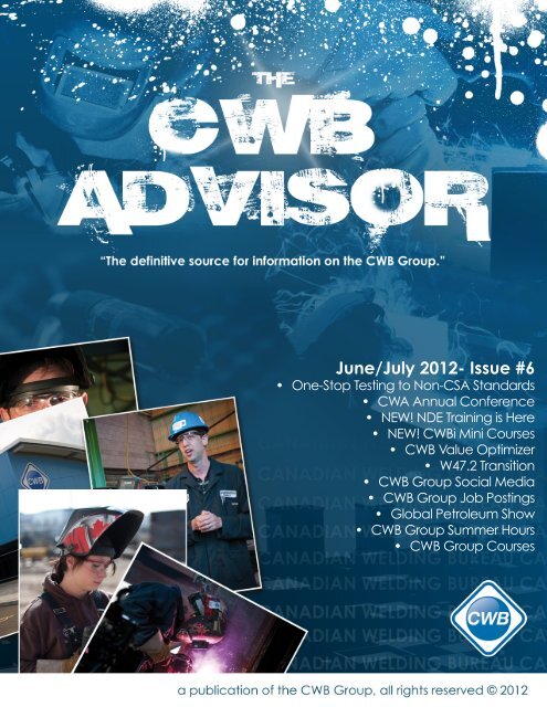 June/July 2012- Issue #6 - CWB Group