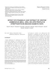 effect of ethanolic leaf extract of croton zambesicus