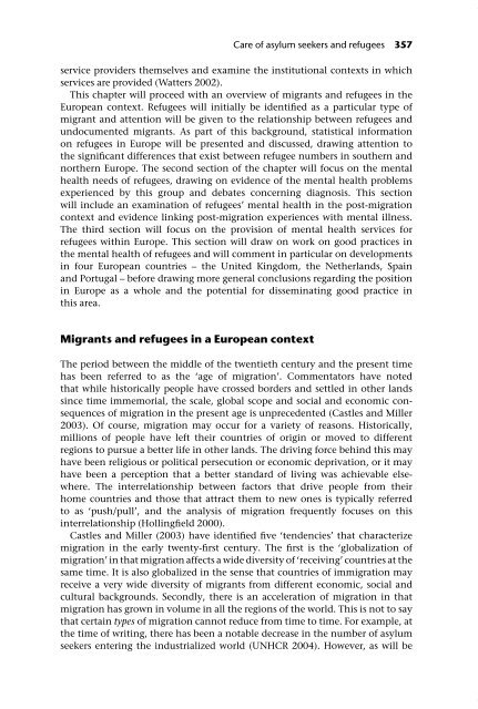 Mental health policy and practice across Europe: an overview