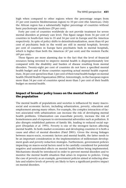 Mental health policy and practice across Europe: an overview