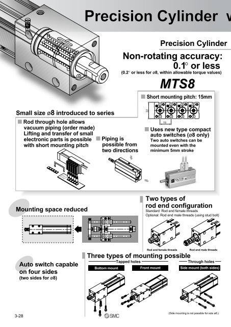 Precision Cylinder Series MTS - SMC