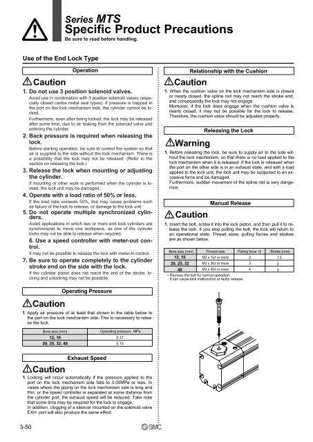 Precision Cylinder Series MTS - SMC