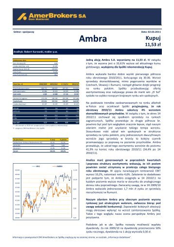 pobierz plik pdf - Ambra S.A.