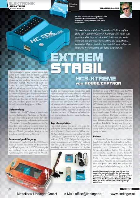 EXTREM STABIL HC3-XTREME von ROBBE/CAPTRON