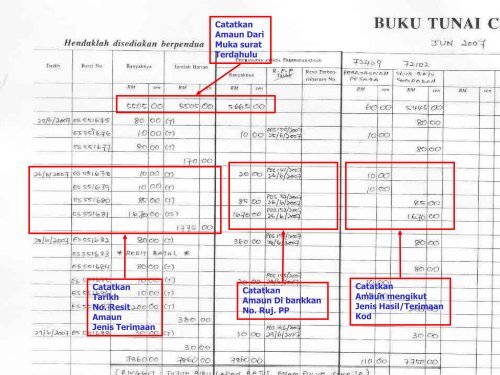 Penyelenggaraan Buku Tunai Dan Penyesuaian Hasil - NRE