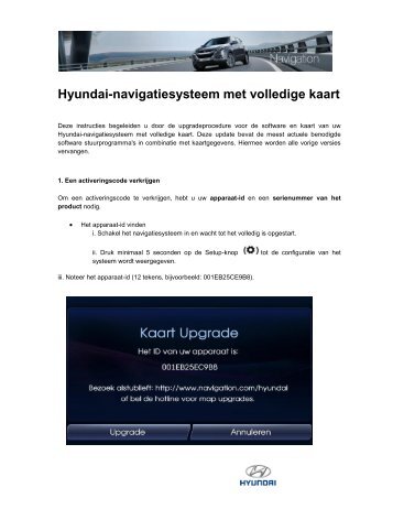 Hyundai-navigatiesysteem met volledige kaart - Navigation.com
