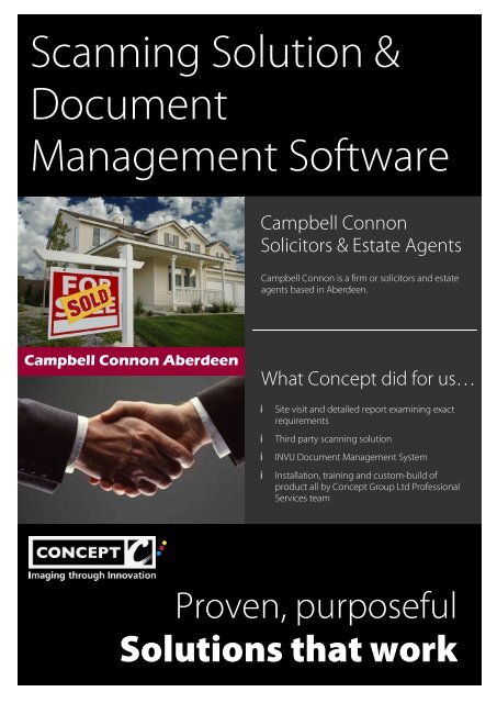 Scanning Solution Document Management Concept Group