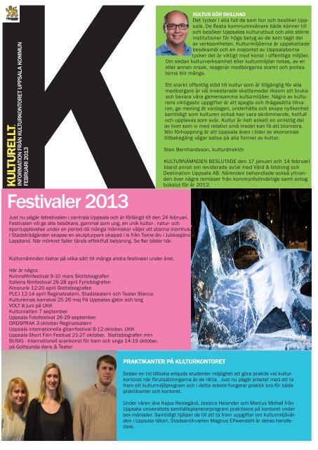 Festivaler 2013 - Uppsala kommun