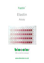 Fastin ELASTIN Assay Manual - Nordic Biosite