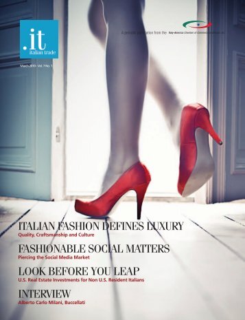 italian fashion defines luxury - Italy-America Chamber of Commerce ...