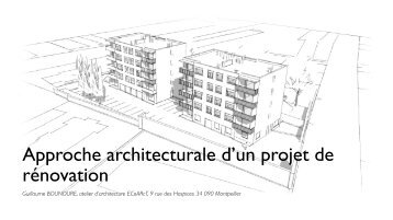 Approche architecturale d'un projet de rÃ©novation - ALE-Montpellier