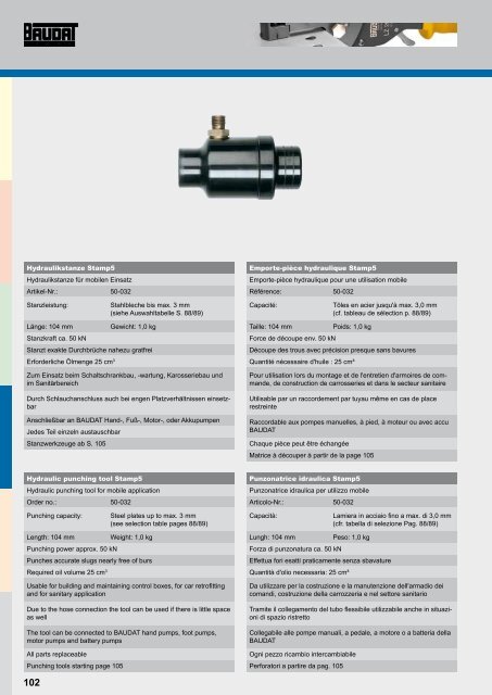 Scaricate la versione tedesca del Catalogo Utensili ... - Sicutool