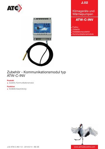 ZubehÃ¶r - Kommunikationsmodul typ ATW-C-INV - Air Trade Centre