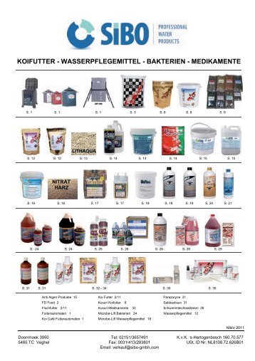 koifutter - wasserpflegemittel - bakterien - SIBO