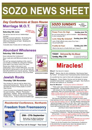 Final & SAFE copy of News Sheet 226 - Sozo Ministries International
