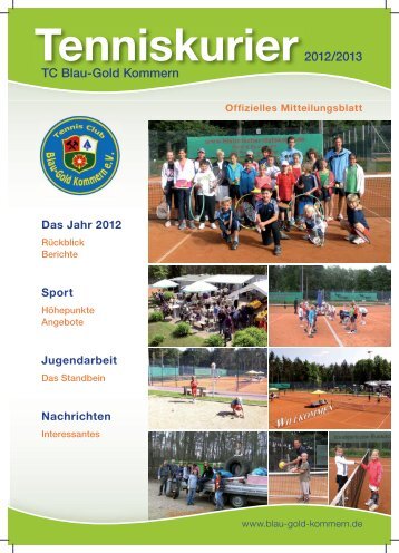 Tenniskurier 2012 - Blau-Gold Kommern