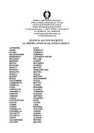 ELENCO ALUNNI ISCRITTI AL PRIMO ANNO ... - Andrea Granelli