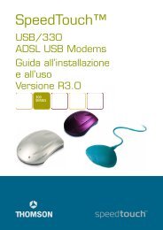 Modem ADSL Thomson SpeedTouch - Guida all'installazione ed uso