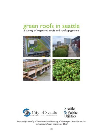 green roofs in seattle - Green Futures Lab - University of Washington