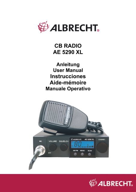 CB-Funkgerät AE5290 XL - Alan-Albrecht Service-Homepage ...