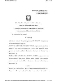 La sentenza del TAR di Brescia - BsNews.it