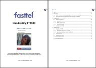 Handleiding FT2100 - Fasttel