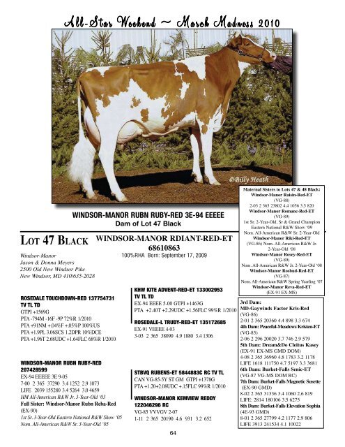 Full Catalog as PDF - Holstein World Online