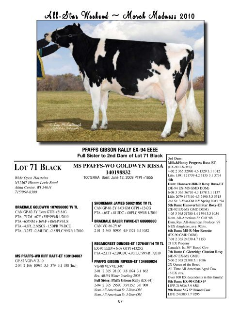 Full Catalog as PDF - Holstein World Online