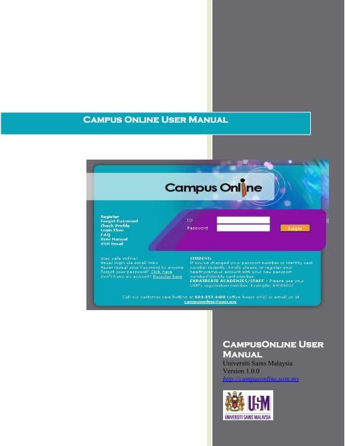 User Manual - Campus Online - USM