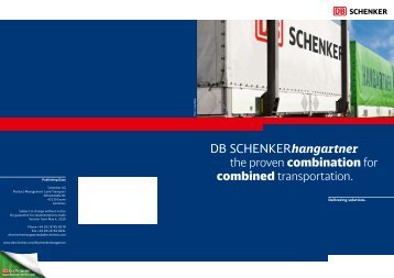 DB SCHENKERhangartner the proven combination for combined ...