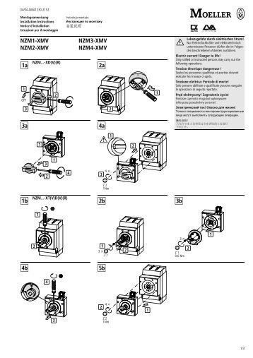 NZM1-XMV NZM3-XMV NZM2-XMV NZM4-XMV 1a 2a 3a ... - Moeller